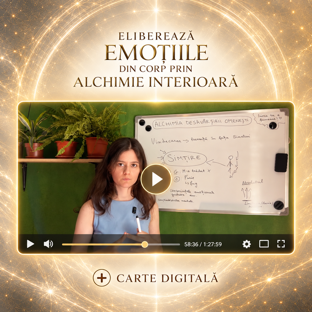 Eliberează Emoțiile Din Corp Prin Alchimie Interioară – transformare alchimică cu Cristiana Radu